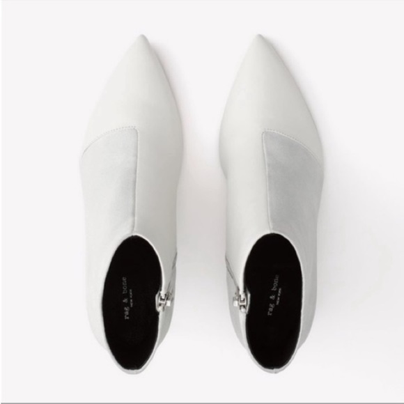 NWT rag & bone Beha Boot White.  3" heel. Retail $525 Size 7.5 - Picture 3 of 6